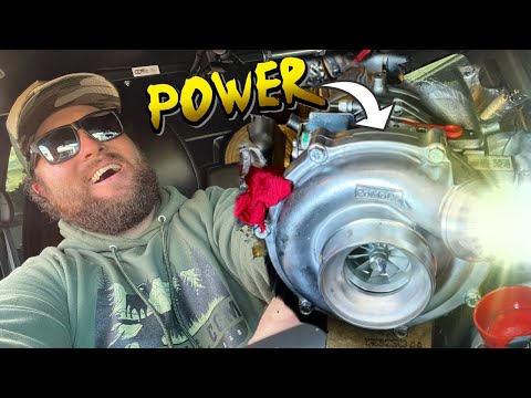 F250 6.7L TURBO UPGRADES! Ford Performance Garrett turbo kit install.
