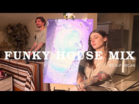 Live Sunset Mix & Art Performance ✴ Alp Ercan | 1hour funky house mix