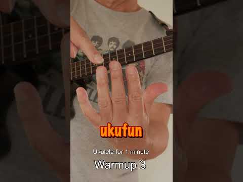 Ukulele for 1 minute - Warmup 3 #Shorts