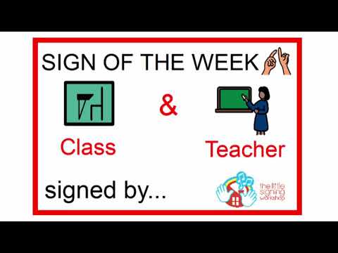 How to Sign Teacher in BSL