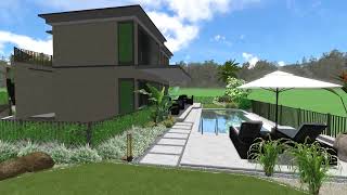 3 BOYUTLU PEYZAJ TASARIM - BODRUM VİLLA BAHÇESİ