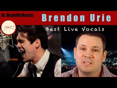 Voice Teacher & Opera Stage director reacts to and analyzes Brendon Urie Best Live Vocals