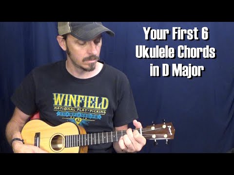 Your First 6 Ukulele Chords in D Major