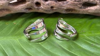 Creating Silver-Plated Fork Rings