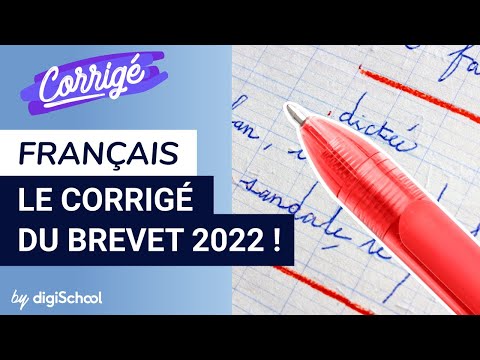 Brevet : correction de l'épreuve de français 2022 !