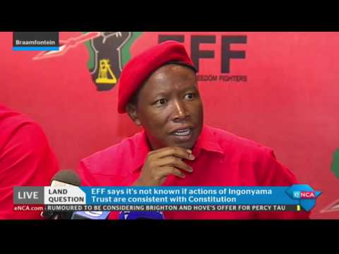 Malema on land expropriation