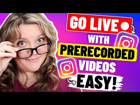 Go Live On INSTAGRAM With Pre-Recorded Video! (How to)
