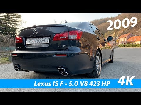 Lexus IS-F 2009 quick exterior look in 4K | V8 exhaust sound!