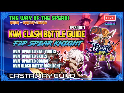 [ROX] F2P SPEAR KNIGHT KVM GUIDE | KVM CLASH BATTLE EPISODE 1 🗡️