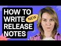 How To Write Release Notes