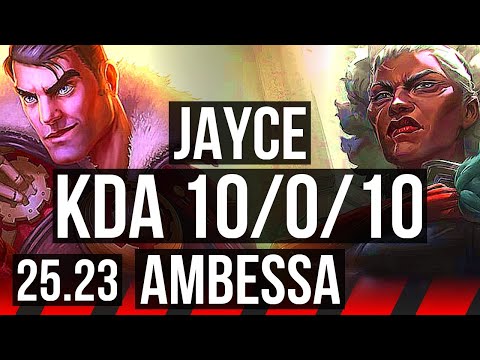 JAYCE vs AMBESSA (TOP) | Legendary | EUW Challenger | 25.23