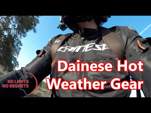 COOL DAINESE JACKET Review, Hot Weather GLOVES, & Hot Weather Motorcycle PANTS