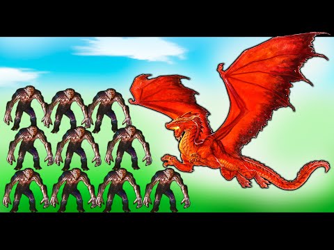 Mini Dragon WYVERN vs ALL UNITS - Animal Revolt Battle Simulator