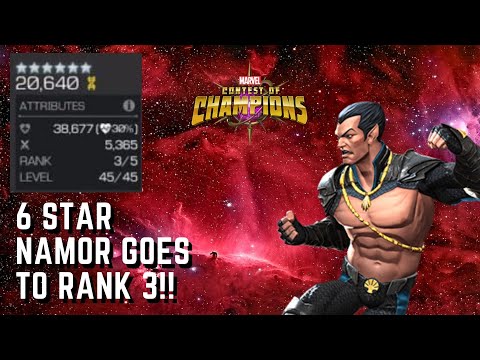6 Star Namor Goes To RANK 3!! | MCOC | Marvel Contest Of Champions