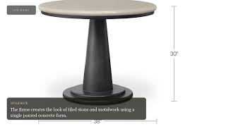 Esme Outdoor Cafe Table Cream | Zin Home