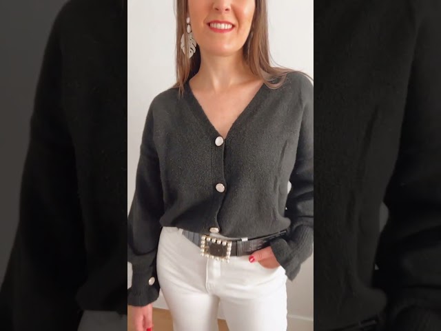Vídeo relacionado con Zeagoo Cárdigan de punto para mujer, manga larga, cuello redondo, botones, chaqueta de punto frontal abierta, suéter elegante para mujer, caqui, M