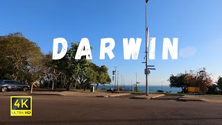 Darwin City to Darwin International Airport Driving Tour - 4K Darwin City Drivin