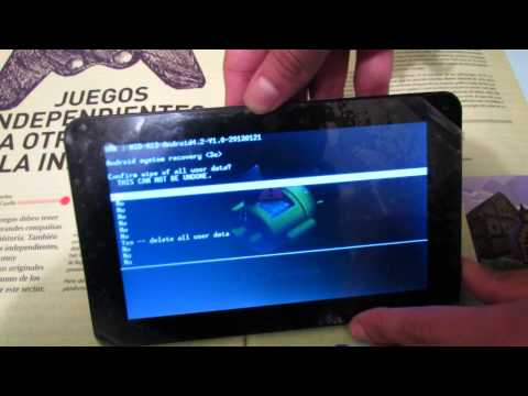 Tutorial Hard- Reset Tablet Android. Resetear/Formatear tablet