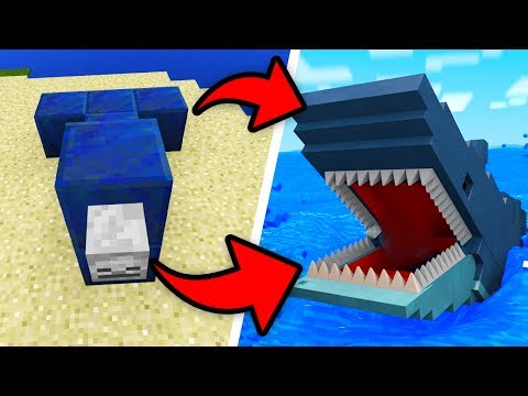 NitroLukeDX - Animations - How To Spawn JAWS in Minecraft Pocket Edition! (Jaws Shark/Megalodon Addon)