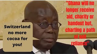 Ghana’s president looked Switzerland president in her face and told her a few choice words