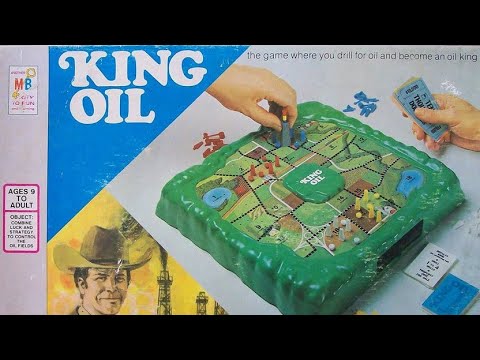 Ep 18: King Oil Board Game Review (MIlton Bradley 1974) + How To Play