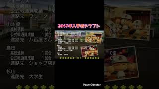 栄冠ナイン　2047年度入学者ドラフト #パワプロ2024