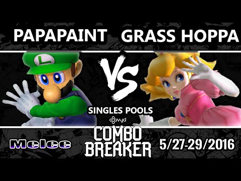 CB2016 Pools - Grass Hoppa (Peach) Vs. LSL | Papapaint (Luigi) SSBM - Smash Melee