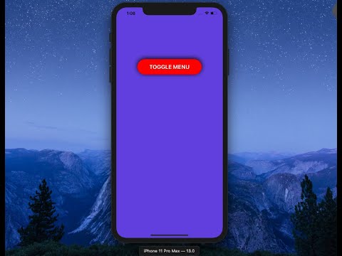 How to make a slide up menu and use call back functions | Xcode 11, swift 5