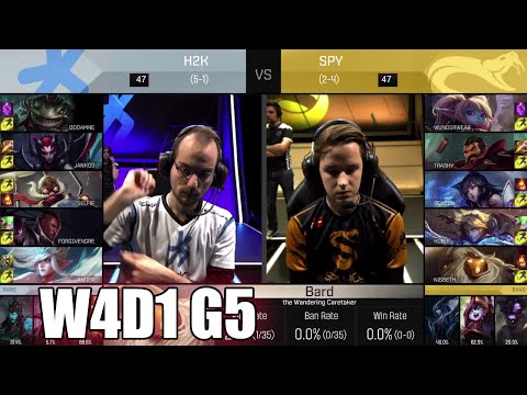 H2K Gaming vs Splyce | Week 4 Day 1 S6 EU LCS Spring 2016 | H2K vs SPY G1 W4D1