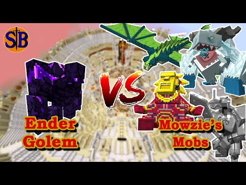 Ender Golem (L_Ender 's Cataclysm) vs Mowzie's mobs | Minecraft Mob Battle