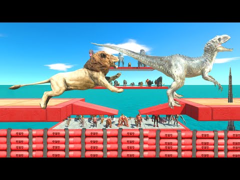 Jump over deadly dynamite - Animal Revolt Battle Simulator