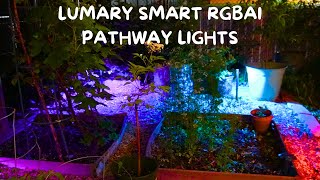 Lumary Smart Low Voltage Pathway Lights RGBAI Unboxing Install REVIEW