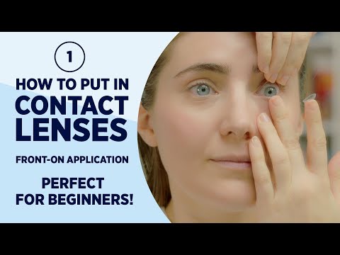 How to put in contact lenses - SUPER easy (Method 1)