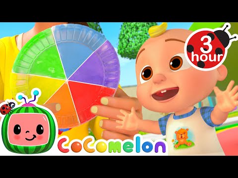 JJ Learns The Colors Song 🎨 CoComelon Nursery Rhymes and Kids Songs | 3 HOURS | After School Club