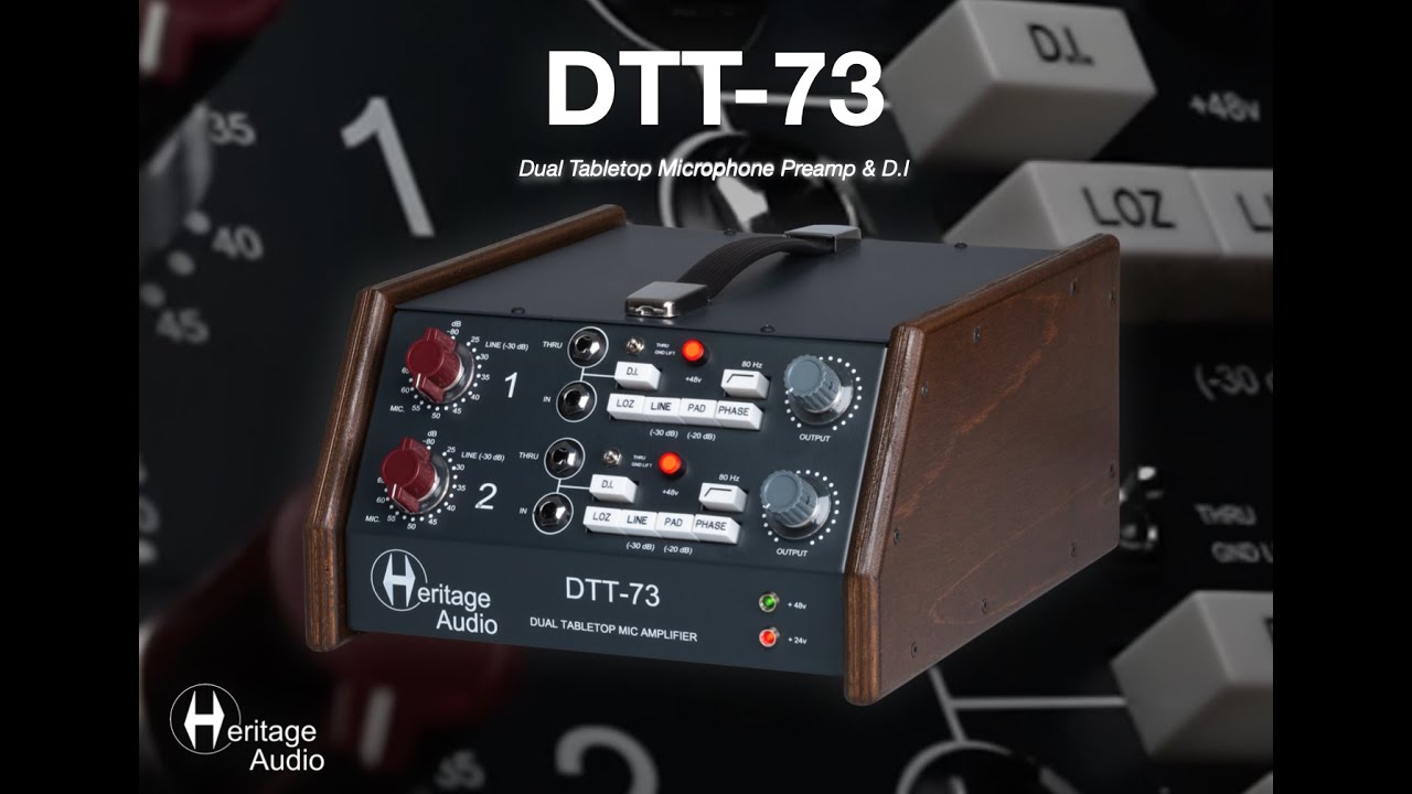 Heritage Audio - DTT 73 Tabletop Series Connections & Features