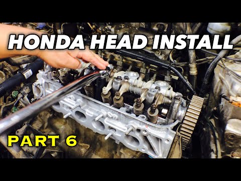 ACCORD F22 PART 6 CYLINDER HEAD INSTALL | 2.2L 2.3L | Prelude Odyssey | Blown Head Gasket | Fel-Pro