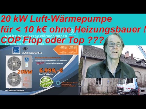 Wie ich selber eine Luft-Wasser-Wärmepumpe bei mir installierte ohne Heizungsbauer