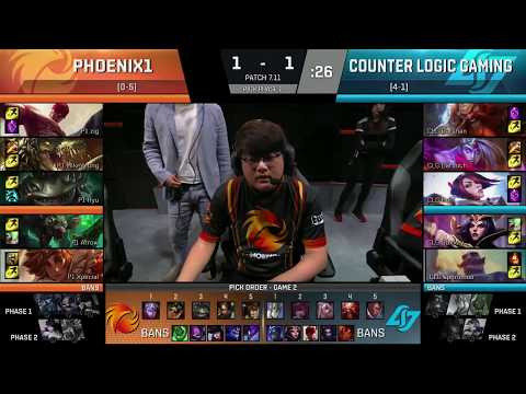 CLG vs P1 Highlights Game 3 | NA LCS Summer 2017  W3D3 | Phoenix1 vs Counter Logic Gaming
