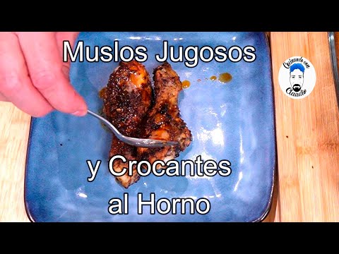 Receta de Muslitos de Pollo al Horno Jugosos y Crocantes