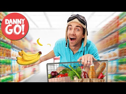 ¡Corriendo por la Tienda! 🍌🛒🍕 | Deslizar y Escanear Baile | Danny Go! Canciones para Niños