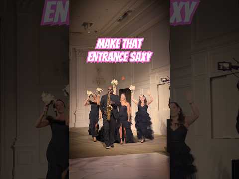 This is how your #bridalparty should make their #entrance into your #wedding #saxophone