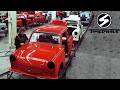 Trabant Old Retro Car Factory Manufacturing Process Assembly Line 4K Documentary