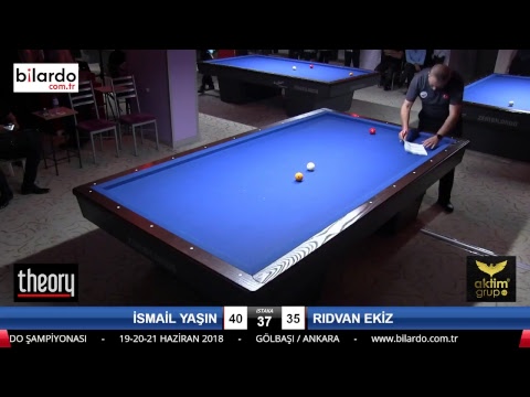 İSMAİL YAŞIN & RIDVAN EKİZ Bilardo Maçı - AKSOY BİLARDO 3 BANT TURNUVASI-1. Tur