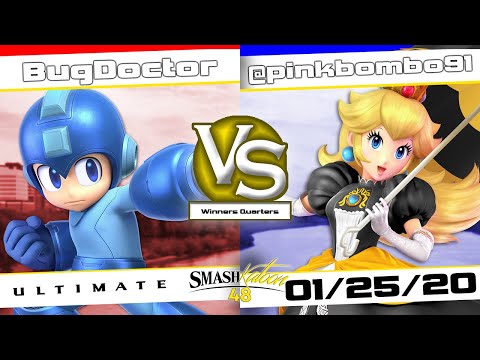 BugDoctor (Mega Man) vs. @pinkbombo91 (Peach) - Winners Quarters - Smashkatoon 48