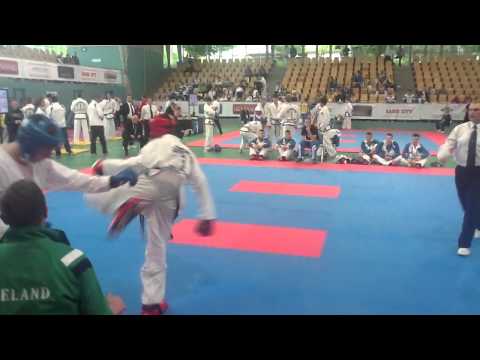 Junior Male Team Sparring Colm Caroll V Slovenia Euros 2012