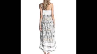 Twelfth Street by Cynthia Vincent Women’s Printed Lace Inset High Low Dress