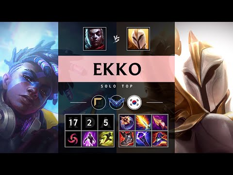 Ekko Top vs Kayle - KR Diamond Patch 25.17