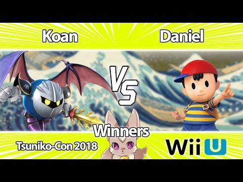 Tsukinocon 2018 Smash 4 Koan (Metaknight) vs Daniel (Ness, Ganondorf)