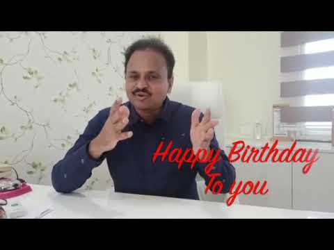 Birthday wishes from my correspondent Amarnath Vasireddy sir.