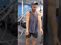 arm day tricep press down cables